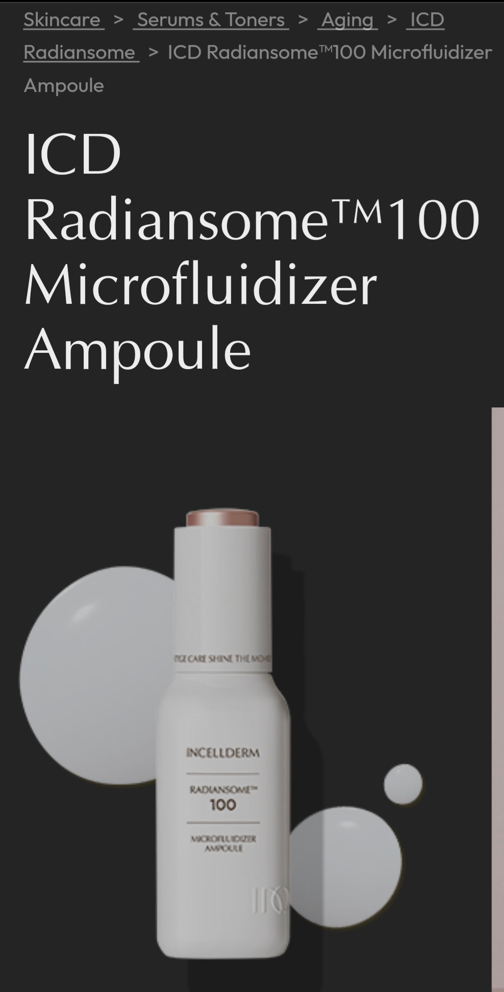 RadiansomeTM100 Microfluidizer Ampoule