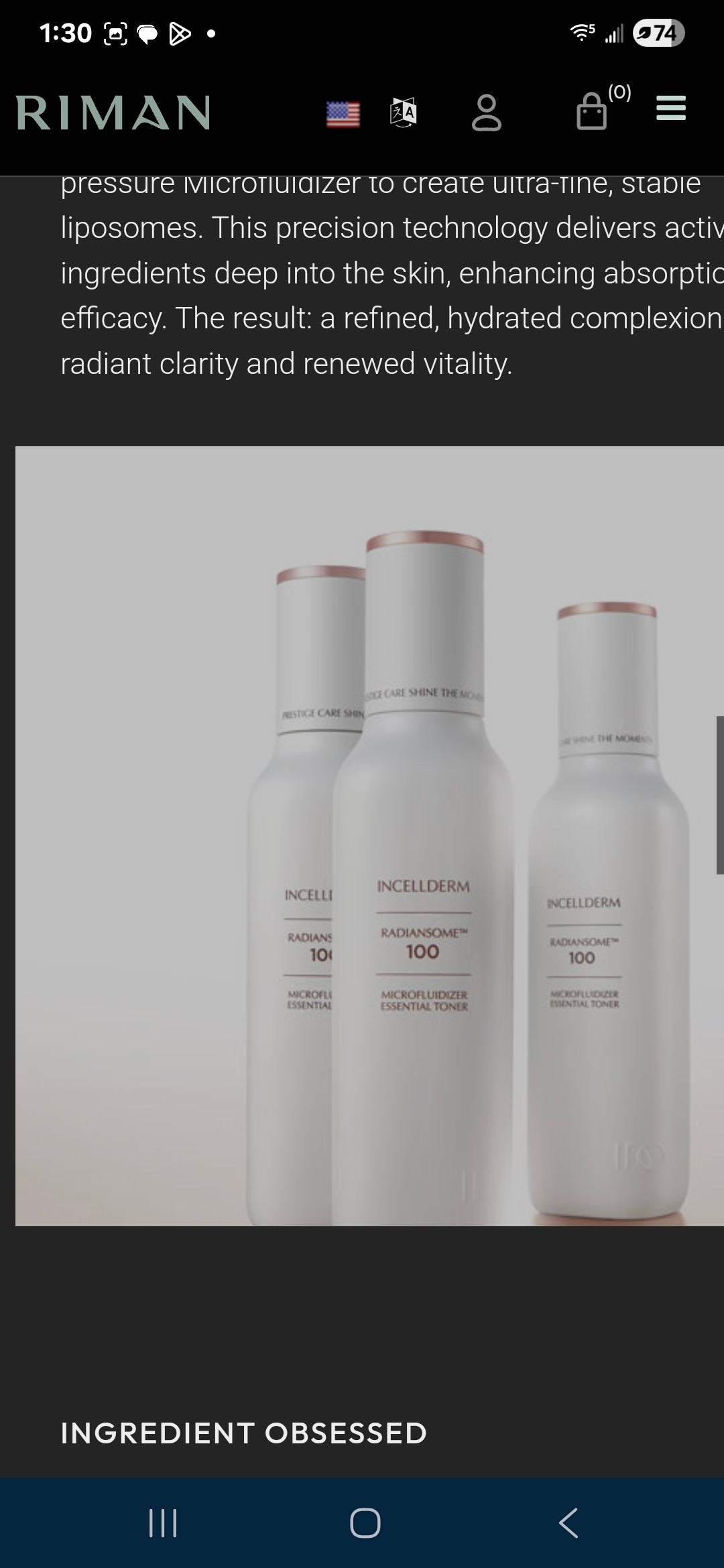 radiansome 100 Toner