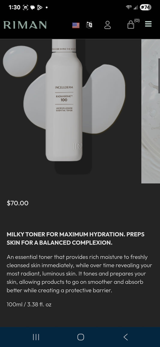 radiansome 100 Toner